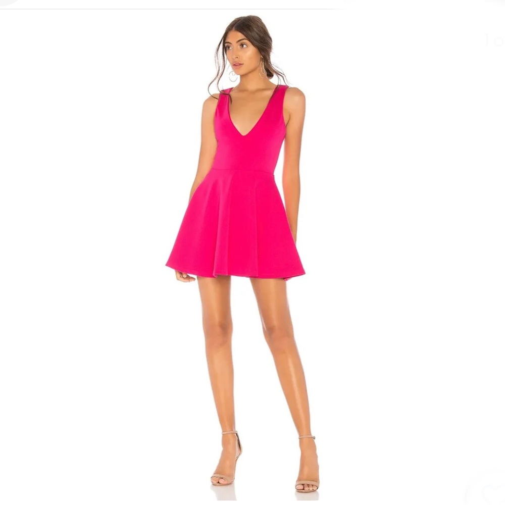 Lovers + Friends Mi Amor Mini in Hot Pink Size XXS